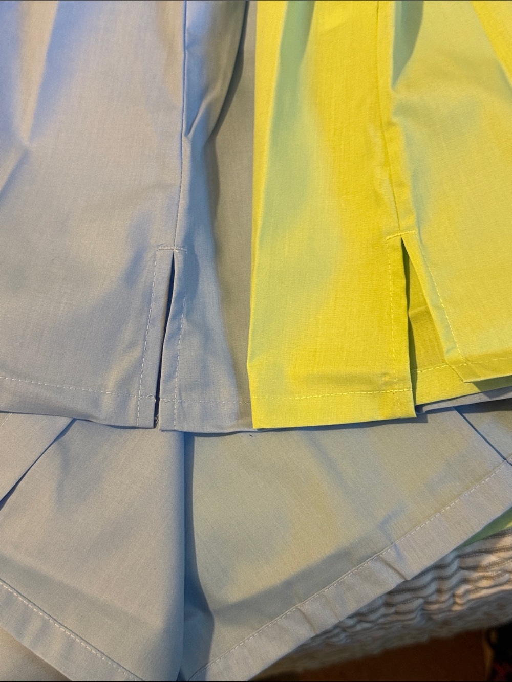 2 Wmn’s Foxcroft Short-Sleeve Blouses in Light Blue and Light Green - Picture 5 of 10